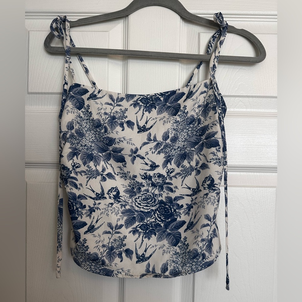 Navy Floral Women's Camisole